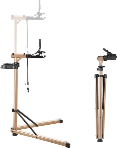 Miniatura 11 de VEVOR Soporte de reparación de bicicletas, soporte de reparación de bicicletas de aluminio resistente de 66 libras, soporte de trabajo
