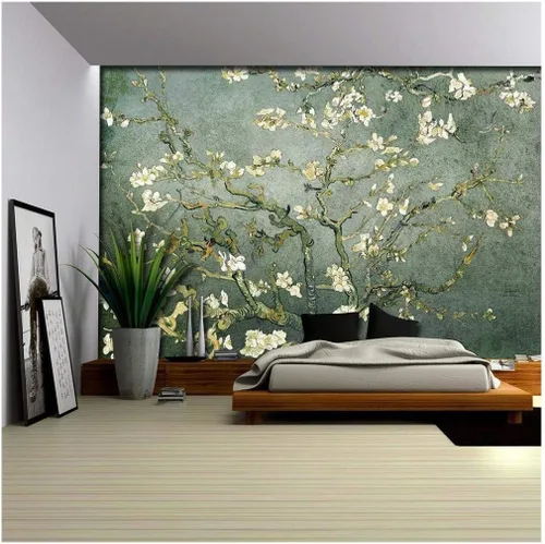 Miniatura 26 de Wall26 - Papel tapiz en color cobre con estampado de "Almendro en flor" de Vincent Van Gogh
