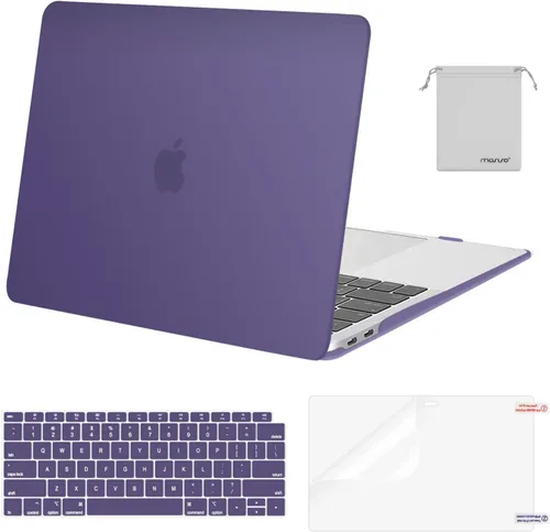 Miniatura 23 de MOSISO - Funda rígida y de plástico compatible con MacBook Air de 13 pulgadas versión 2022, 2021-2018, A2337 M1 A2179 A1932; con cubierta