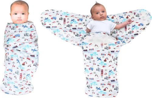 Miniatura 10 de Norani Baby Snugababe Swaddle Pod para recién nacidos – Inserciones seguras de brazo que evitan escape, cierre fácil para cambios de pañales