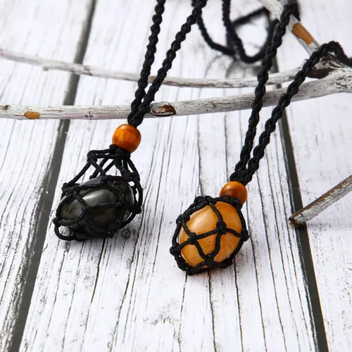 Miniatura 4 de Shappy 3 piezas de cordón de collar vacío soporte ajustable colgante de piedra colgante collar cordón para cristales DIY joyería pulsera accesorio