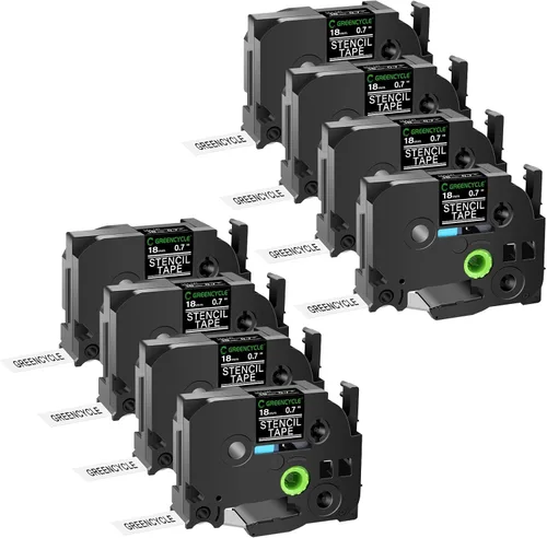 Miniatura 16 de GREENCYCLE Compatible con Brother STE 161 1-1/2" 1.417 in solución móvil Stencil Etch cinta de etiquetas para PT-3600, PT-530, PT-550, PT-9200DX