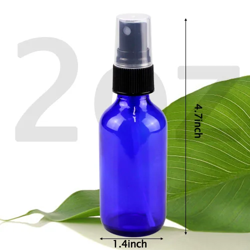 Miniatura 7 de Wedama Botella con atomizador, botellas de spray de vidrio de niebla fina de 2 onzas, recipientes pequeños de líquido recargables para regar flores