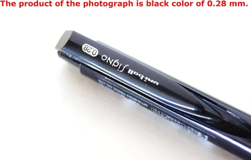 Miniatura 4 de Signo RT1 - Bolígrafo retráctil de tinta de gel, punta extrafina de 0.020 in, agarre de goma, tinta azul negra, paquete de 5, notas adhesivas