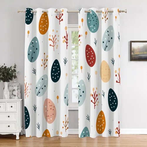 Miniatura 18 de Cortinas opacas de cocina con pintura al óleo de Europa rosa y negra para ventanas, cenefas opacas modernas de torre Eiffel de poliéster multicapa