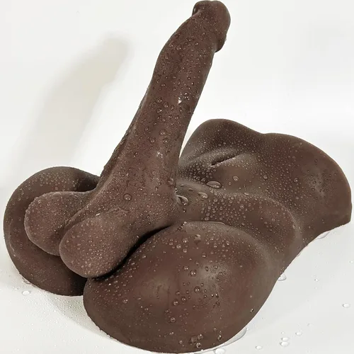 Consolador enorme y grueso para adulto, consolador de muñeca sexual para mujer y hombre, juguete masturbador con base fija, material TPE suave