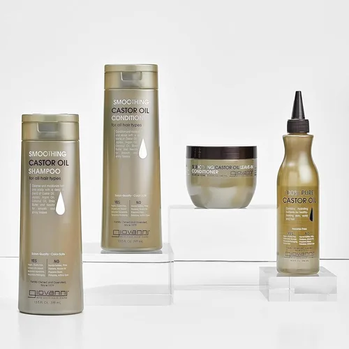 Miniatura 3 de GIOVANNI Castor Oil Trio - Shampoo, Conditioner, & Castor Oil, All Hair Types, Moisturize Hair & Scalp, Hydrate & Tame Frizz, Jojoba, Argan Oil