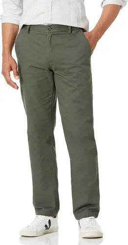 Miniatura 10 de Amazon Essentials - Pantalón chino para hombre de corte recto, resistente a las arrugas, con parte delantera lisa Azul Marino