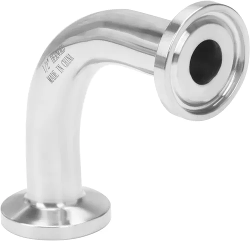 Miniatura 8 de DERNORD Paquete de 2 tubos de 1 "OD codo de 90 grados de montaje de tubería sanitaria SS304 Tri Clamp 1.5 pulgadas