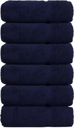 Miniatura 66 de Luxury Hotel & Spa Collection - Toalla ecológica de 100% algodón turco de 27 x 54 pulgadas (27 x 54 onzas), de secado rápido, para baño, borde