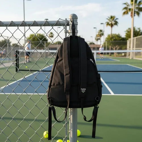 Miniatura 3 de Bolsa de pickleball personalizada: mochila de paleta personalizada con nombre o logotipo, bandolera reversible cruzada para hombres y mujeres