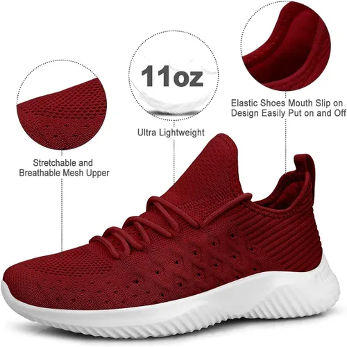 Miniatura 2 de Feethit - Tenis para mujer antideslizantes, transpirables y ligeros para hacer ejercicio, caminar, correr e ir al gimnasio