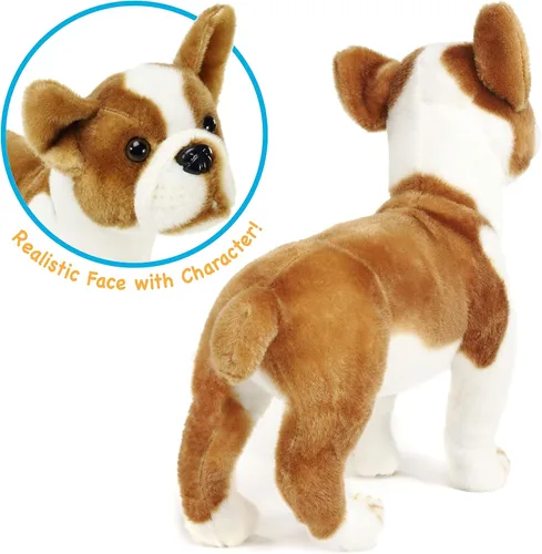 Miniatura 6 de TigerHart Bobby The Boston Terrier Boxer - Peluche de animal de peluche de perro grande de 14.5 pulgadas