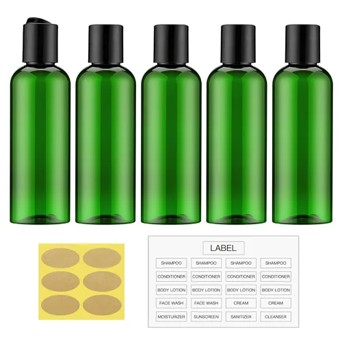 Miniatura 11 de Botella de viaje de 3.4oz con tapa abatible con tapa superior de disco, Claro Transparente