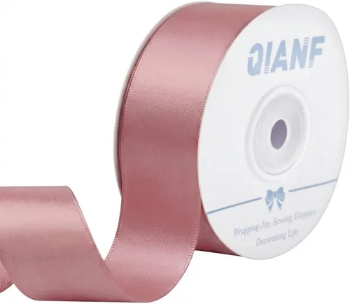 Miniatura 55 de QIANF Cinta plateada de satén de doble cara de 1-1/2 pulgadas para envolver regalos, lazos para el pelo, hacer cintas para el cabello, bandas