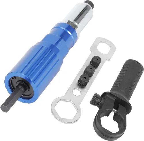 Miniatura 2 de Pilipane Adaptador de pistola de remache para taladro eléctrico, kit de adaptador de remachador inalámbrico profesional, accesorio de herramienta