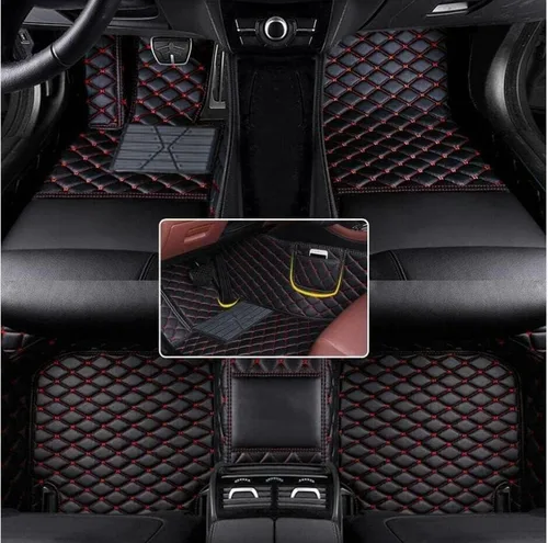 Miniatura 8 de Tapetes de suelo de automóvil compatibles con el 99 % de los sedán, SUV, deportivos, cobertura completa, compatible con hombres y mujeres, Negro