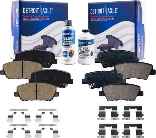 Miniatura 11 de Detroit Axle - Kit de freno delantero para Ford F-150 2010-2011, Ford Expedition Lincoln Navigator 2010-2021, repuesto de pastillas de freno