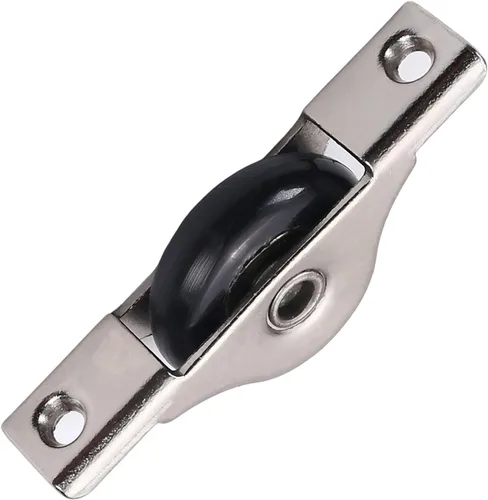 Heyiarbeit Rueda única de nailon de 1-1/7 pulgadas/1.142 in de diámetro de acero inoxidable ruedas correderas polea de ventana de puerta corredera