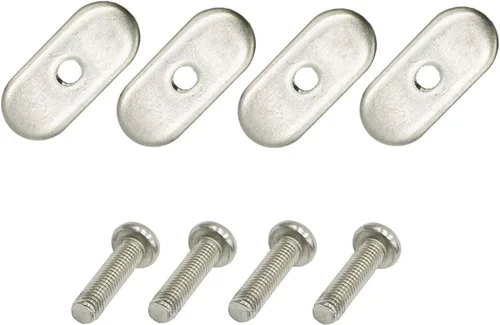 4 Pcs Rail Track Screws Track Nuts Stainless Steel Screws Nuts Hardware Replacement Kit Accessories for Kayak Canoes Boats Rails Watercraft