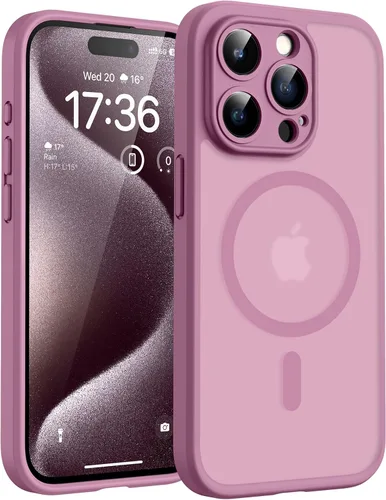Miniatura 92 de TOCOL Funda magnética 3 en 1 para iPhone 14 Pro, mejorada [protección completa de cámara] con 2 protectores de pantalla, funda de grado militar Azul