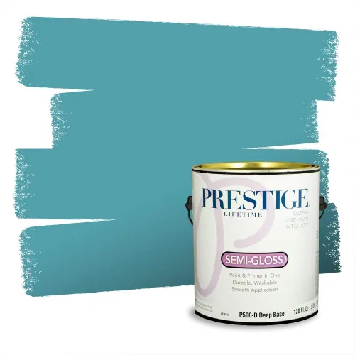 Miniatura 1533 de Pintura Exterior + imprimación PRESTIGE, todo-en-uno, 1 galón, acabado mate, color comparable al Valspar* Royal Gray* VS151-Gris real