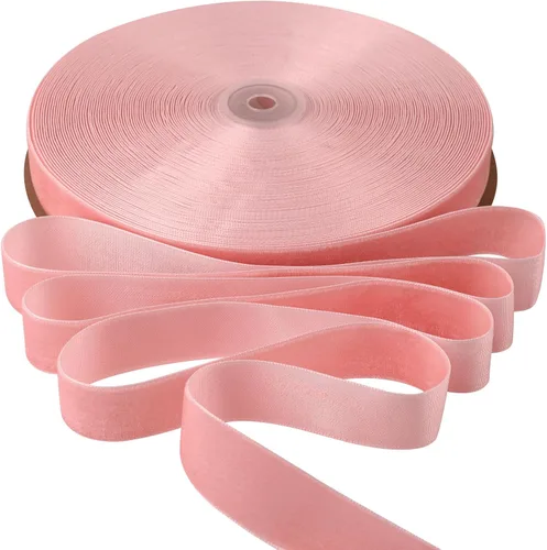 Miniatura 14 de BokingOne Cinta de terciopelo rojo vino, 3/8 pulgadas x 30 yardas, cinta de terciopelo de nailon burdeos para envoltura de regalos, bodas