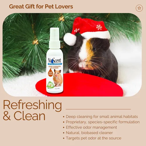 Miniatura 2 de Limpiador de jaula de conejillos de indias para animales pequeños sin aroma, espray para olores de mascotas para hámster y conejo