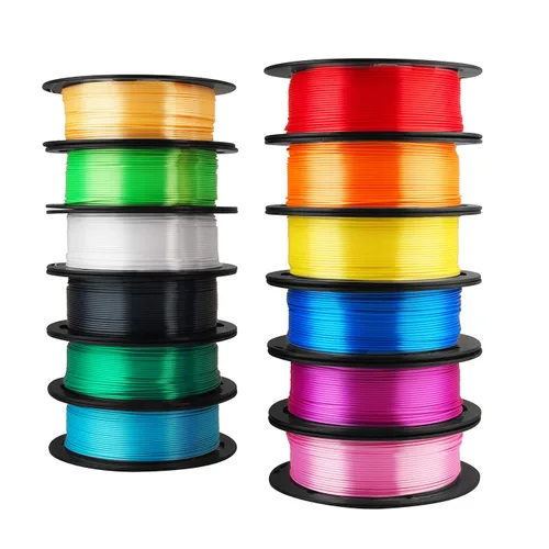 Miniatura 12 de MIKA3D Paquete de 6 carretes de filamento bicolor para impresora 3D de 1.75mm, filamento de seda PLA para impresión 3D, 6 carretes – seda