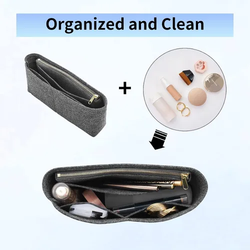 Miniatura 3 de LOUKAYCCI Organizador de fieltro para bolso con cremallera, bolsa de hombro GG Marmont Matelasse, bolsa organizadora para mujer, bolsa