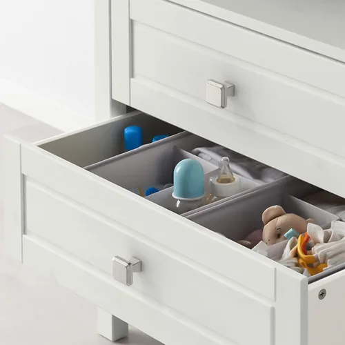 Miniatura 3 de Asidrama Paquete de 10 pomos de gabinete de cocina de níquel satinado cepillado para cajones de tocador, herrajes de zinc Níquel satín cepillado