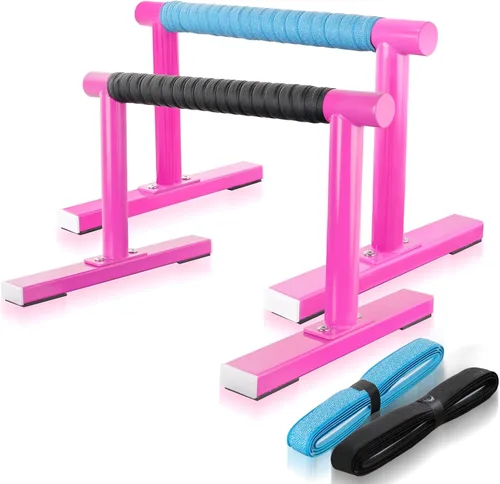 Paraletas de entrenamiento de fuerza, barras de empuje I-Sit, asas de flexiones, equipo de calistenia para entrenamiento en casa, barras de gimnasia