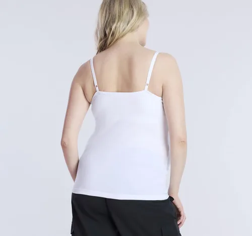 Miniatura 36 de Motherhood Maternity Camiseta sin mangas de lactancia con clip para mujer con correas ajustables y brasier integrado para lactancia materna