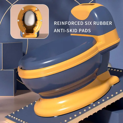 Miniatura 6 de Inodoro de entrenamiento para ir al baño, asiento de entrenamiento realista para ir al baño, silla de orinal para niños pequeños con asiento suave
