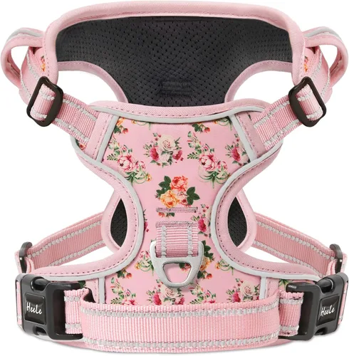 Miniatura 48 de Arnés para perro HEELE para perros grandes sin tirones Chaleco arnés para perro grande con mango acolchado suave reflectante para entrenamiento al
