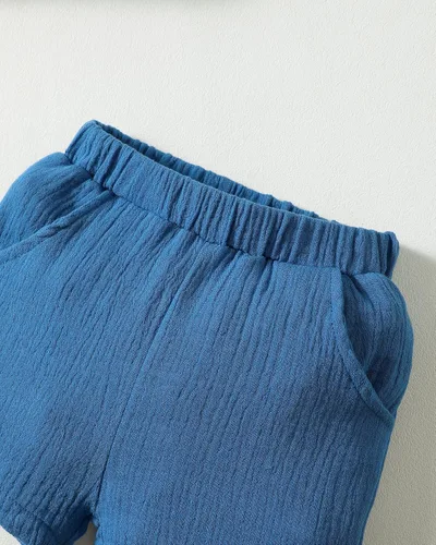 Miniatura 6 de Yhnslsf Ropa de verano para bebé, conjunto de pantalones cortos, camisa de manga corta para niños pequeños