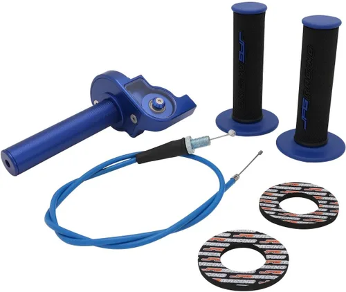 Miniatura 2 de JFG RACING Acelerador universal de la bici de la suciedad 22MM 7/8 '' CNC Twist aluminio acelerador con cable del acelerador y agarre del manillar