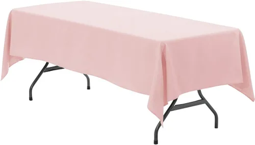 Miniatura 62 de Your Chair Covers - Mantel rectangular de poliéster de 90 x 132 pulgadas, color morado, mantel de boda sin costuras de alta calidad para mesas