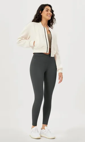 Miniatura 2 de ODODOS Leggings de yoga de cintura cruzada para mujer con bolsillo interior, 232528 pulgadas, pantalones de yoga para entrenamiento cruzado