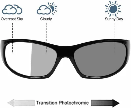 Miniatura 3 de Gafas de lectura con lente completa fotocromáticas envolventes para hombres y mujeres, cuadrados, para lectura de transición, deportivas, lentes