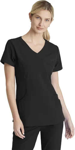 BARCO Skechers Vitality Charge - Camiseta médica con cuello en V, tela sostenible para mujer