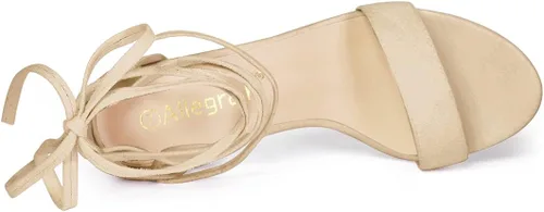Miniatura 4 de Allegra K - Sandalias de tacón alto con cordones para mujer