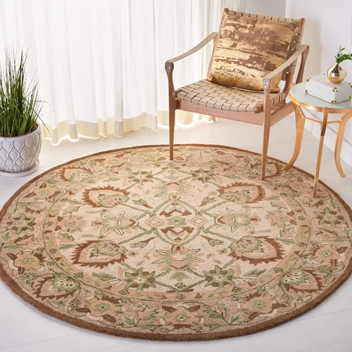 Miniatura 24 de SAFAVIEH Antiquity Collection - Alfombra decorativa de 3 x 5 pies, color marfil y beige, hecha a mano, lana tradicional, ideal para zonas de alto