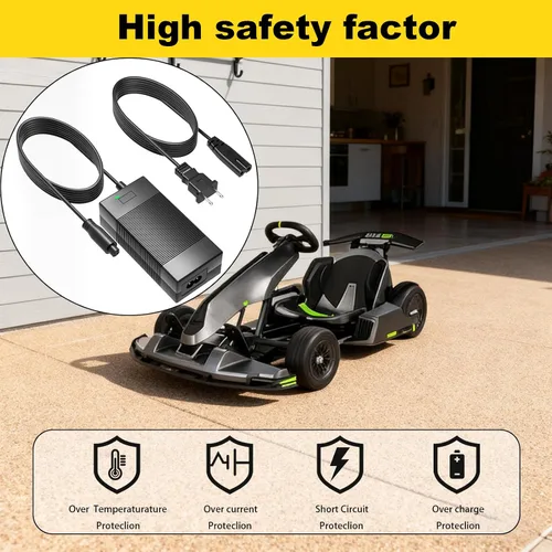 Miniatura 5 de Cargador de 63 V para Segway Ninebot compatible con Segway Ninebot S/S-MAX/Mini lite/Mini PRO/Go Kart, Gokart PRO (puerto de carga de 4 pines)