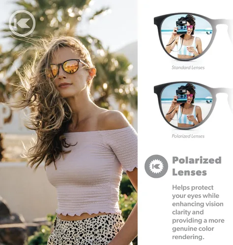 Miniatura 20 de Knockaround Mai Tais - Gafas de sol polarizadas para mujeres y hombres, lentes resistentes a los impactos y protección completa UV400