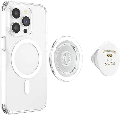 Miniatura 4 de Elegante diseño Espresso Martini Social Club para despedida de soltera PopSockets MagSafe PopGrip para iPhone