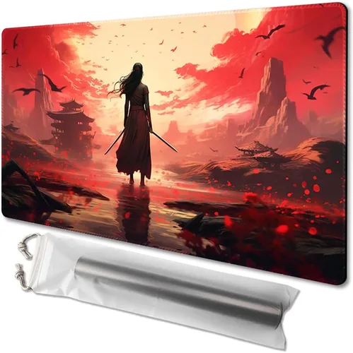 Miniatura 9 de MTG - Tapete de juego tamaño 24 x 14 pulgadas, bolsas de almacenamiento antideslizantes, ideal para entusiastas de los juegos de cartas, alfombrilla