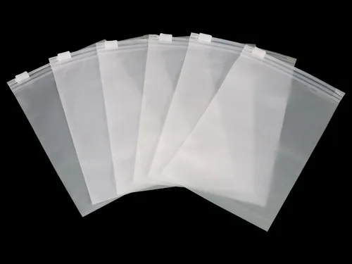 Paquete de 50 bolsas pequeñas con cierre resellable esmerilado, 3.8 x 5.9 pulgadas, bolsas deslizantes de plástico de 5 mil de grosor con orificio