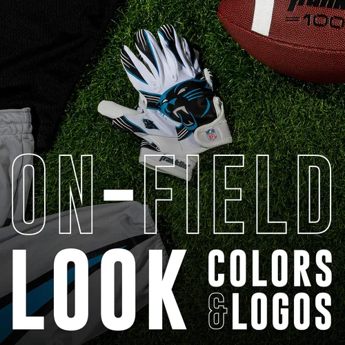 Miniatura 4 de Franklin Sports - Guantes de receptor de fútbol americano juvenil de la NFL, par de guantes de fútbol para niños con logotipos de equipos de la NFL