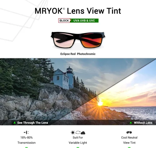 Miniatura 4 de Mryok UV400 - Lentes de repuesto para Oakley Juliet, color rojo